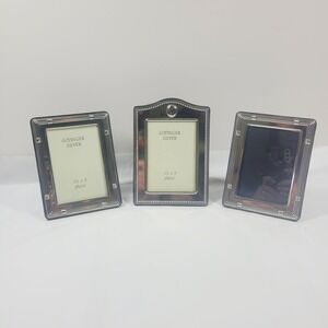 Vintage Godinger Silver-plate Picture Photo Frames 3.5x5 Lot Of 3